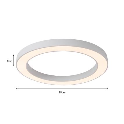Immax NEO 07213L - LED Dimmelhető mennyezeti lámpa PASTEL LED/68W/230V 95 cm fehér Tuya + távirányítás