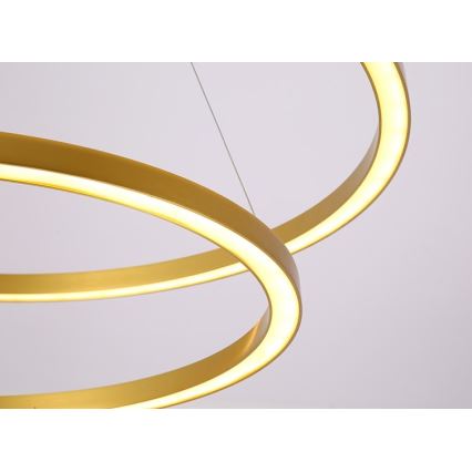 Immax NEO 07218L - LED dimmelhető függeszték FINO LED/93W/230V 60/80cm arany Tuya + távirányító