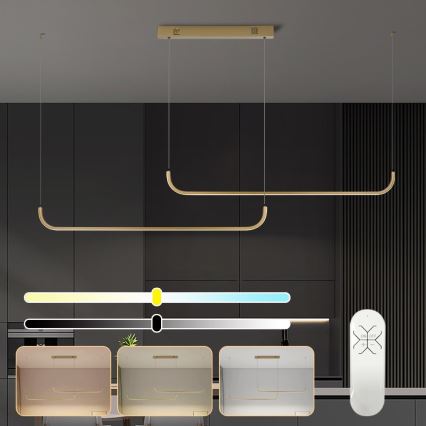 Immax NEO 07228L - LED Dimmelhető csillár zsinóron PATTINI LED/53W/230V Tuya + távirányítás