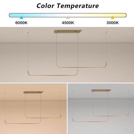 Immax NEO 07228L - LED Dimmelhető csillár zsinóron PATTINI LED/53W/230V Tuya + távirányítás