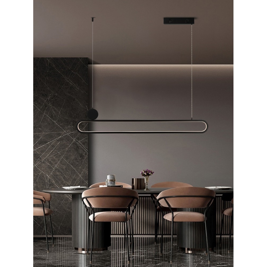 Immax NEO 07231L - LED Dimmelhető csillár zsinóron NEO LITE OVALE LED/50W/230V 2700-6500K Wi-Fi Tuya + távirányítás