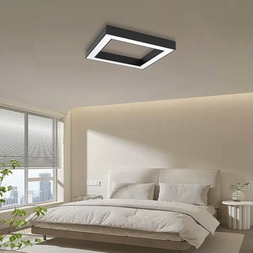 Immax NEO 07239L - LED Dimmelhető mennyezeti lámpa CANTO LED/60W/230V fekete Tuya + távirányítás