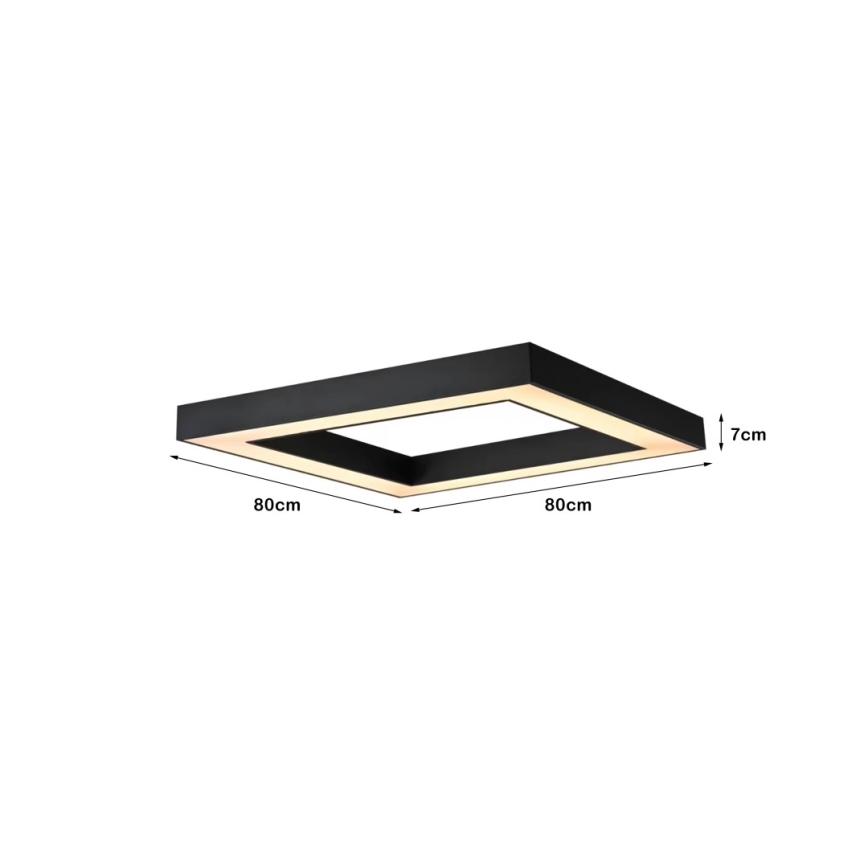 Immax NEO 07239L - LED Dimmelhető mennyezeti lámpa CANTO LED/60W/230V fekete Tuya + távirányítás