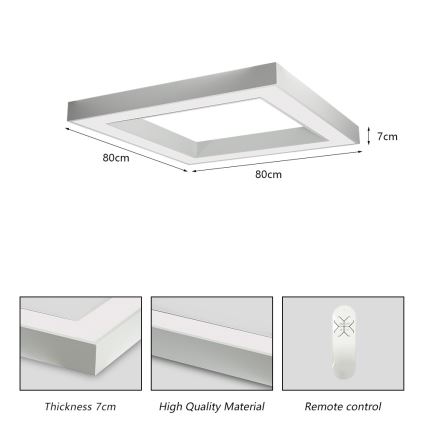 Immax NEO 07240L - LED dimmelhető mennyezeti lámpa CANTO LED/60W/230V 2700-6500K Tuya fehér
