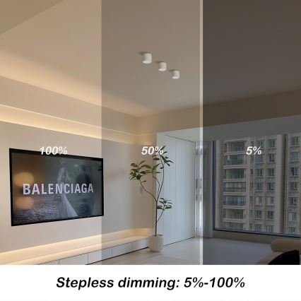 Immax NEO 07241L - Dimmelhető mennyezeti LED lámpatest RONDATE LED/18W/230V 11,5 cm Wi-Fi Tuya