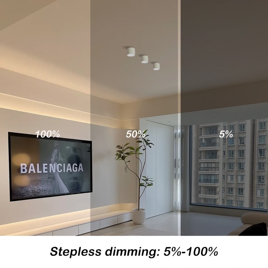 Immax NEO 07241L - Dimmelhető mennyezeti LED lámpatest RONDATE LED/18W/230V 11,5 cm Wi-Fi Tuya