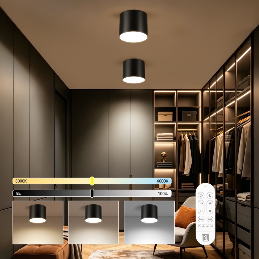 Immax NEO 07244L - LED dimmelhető mennyezeti lámpa RONDATE LED/32W/230V 16,5 cm Wi-Fi Tuya