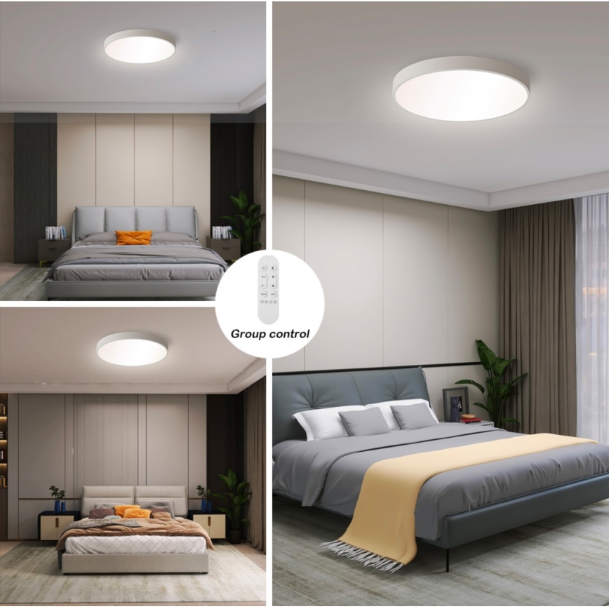 Immax NEO 07251L - LED Dimmelhető mennyezeti lámpa NEO LITE SEMPLICI LED/36W/230V 3000-6000K Wi-Fi Tuya fehér + távirányítás