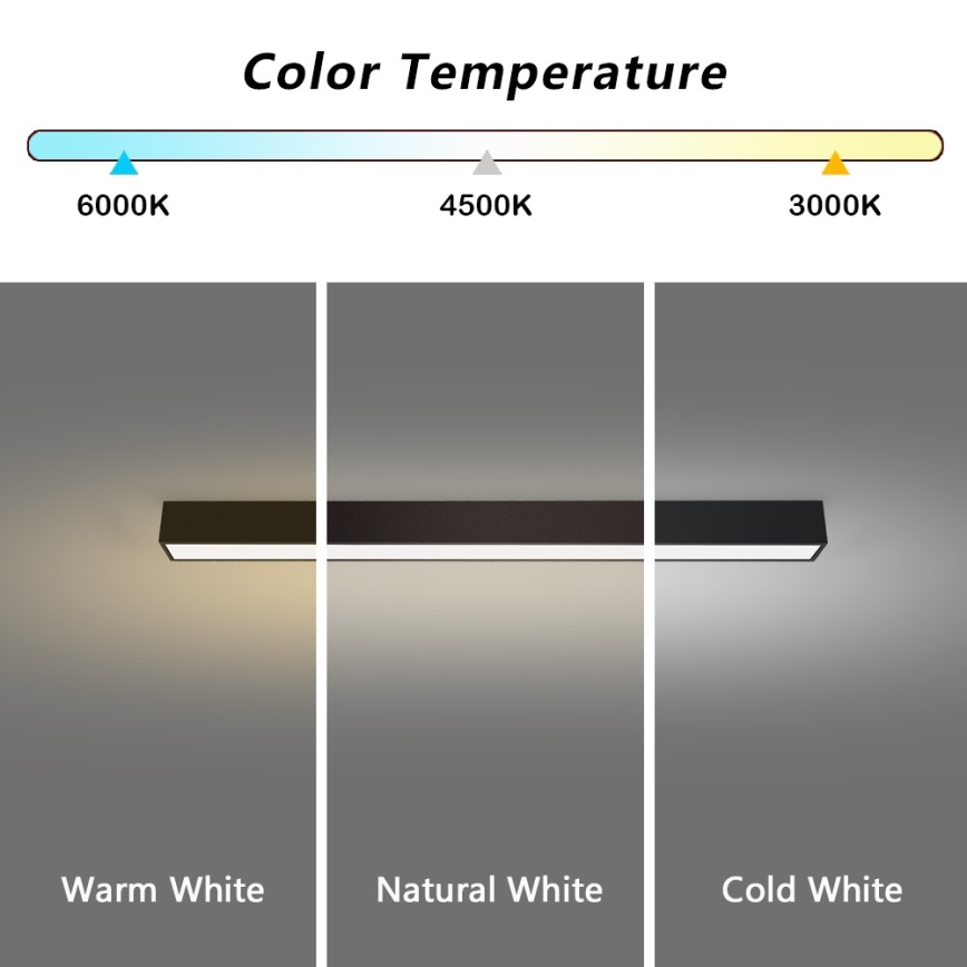 Immax NEO 07255L - LED dimmelhető mennyezeti lámpa NEO LITE LUNGO LED/20W/230V 3000-6000K Wi-Fi Tuya fekete + távirányító