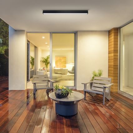 Immax NEO 07255L - LED dimmelhető mennyezeti lámpa NEO LITE LUNGO LED/20W/230V 3000-6000K Wi-Fi Tuya fekete + távirányító