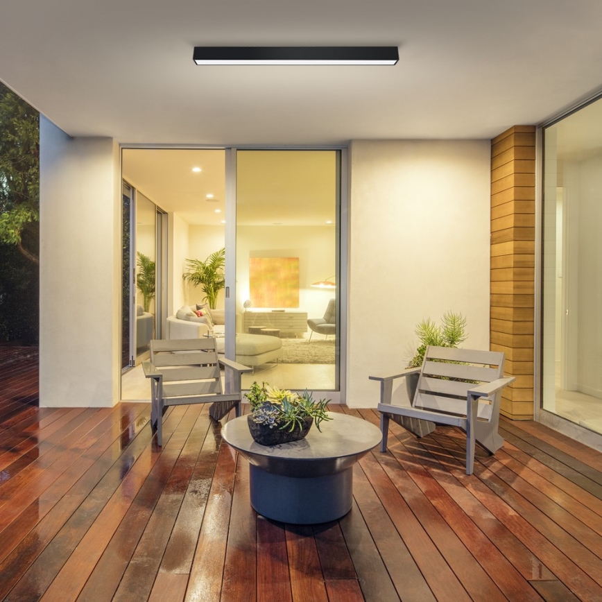 Immax NEO 07255L - LED dimmelhető mennyezeti lámpa NEO LITE LUNGO LED/20W/230V 3000-6000K Wi-Fi Tuya fekete + távirányító