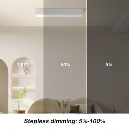 Immax NEO 07257L - LED dimmelhető mennyezeti lámpa NEO LITE LUNGO LED/20W/230V 3000-6000K Wi-Fi Tuya fehér + távirányító