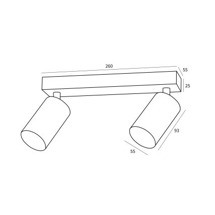 Immax NEO 07263Z - LED RGB+CCT Dimmeres spotlámpa NEO PUNTO 2xGU10/4,8W/230V Tuya