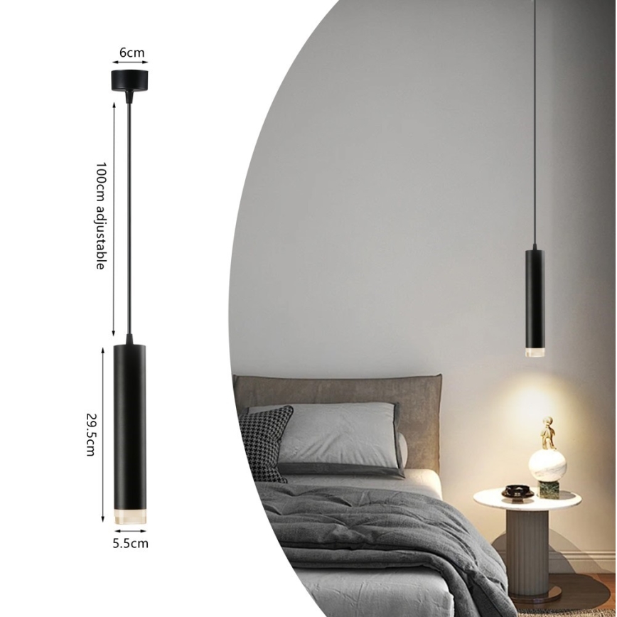 Immax NEO 07275Z - LED RGB+CCT Fényerőszabályozható függeszték kábellel NEO PUNTO 1xGU10/4,8W/230V Tuya