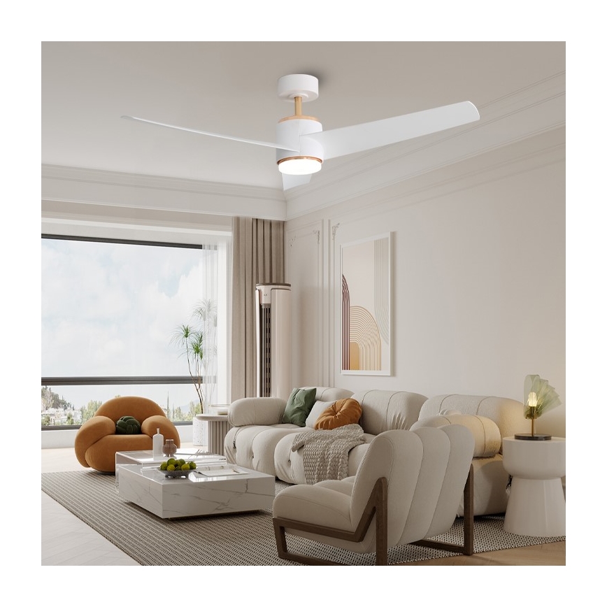 Immax NEO 07281L - LED+CCT dimmelhető mennyezeti ventilátor BEAUTY LED/18W/230V 3000/4000/6000K Wi-Fi Tuya átmérő 132 cm + távirányító