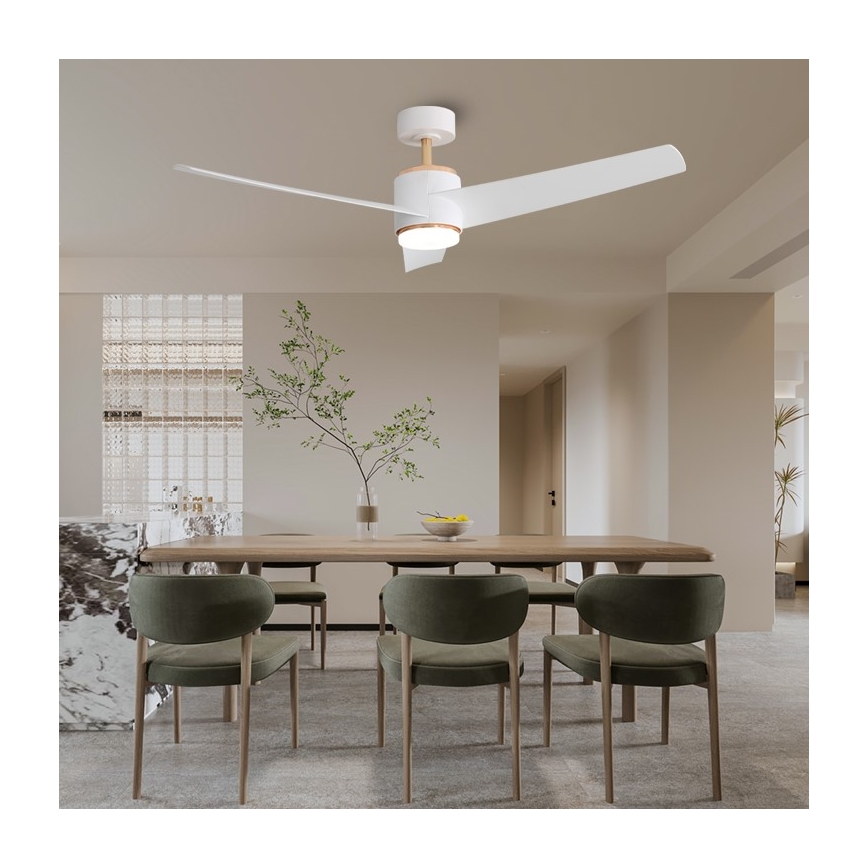 Immax NEO 07281L - LED+CCT dimmelhető mennyezeti ventilátor BEAUTY LED/18W/230V 3000/4000/6000K Wi-Fi Tuya átmérő 132 cm + távirányító