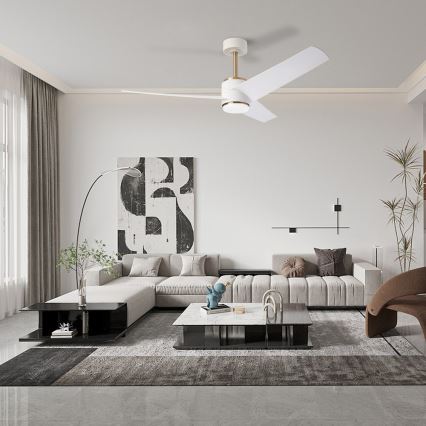 Immax NEO 07281L - LED+CCT dimmelhető mennyezeti ventilátor BEAUTY LED/18W/230V 3000/4000/6000K Wi-Fi Tuya átmérő 132 cm + távirányító