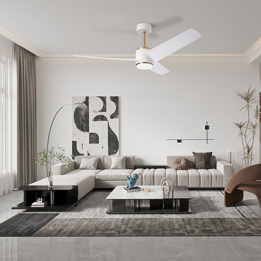 Immax NEO 07281L - LED+CCT dimmelhető mennyezeti ventilátor BEAUTY LED/18W/230V 3000/4000/6000K Wi-Fi Tuya átmérő 132 cm + távirányító