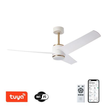 Immax NEO 07281L - LED+CCT dimmelhető mennyezeti ventilátor BEAUTY LED/18W/230V 3000/4000/6000K Wi-Fi Tuya átmérő 132 cm + távirányító