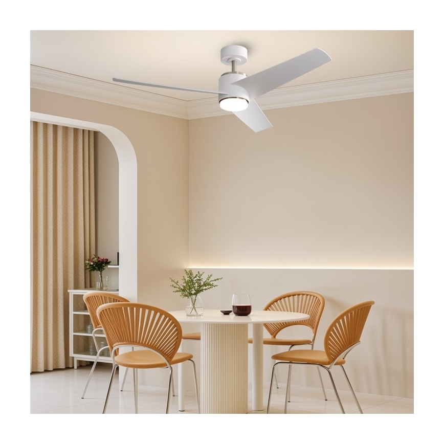 Immax NEO 07282L - LED+CCT fényerőszabályozható mennyezeti ventilátor BEAUTY LED/18W/230V 3000/4000/6000K Wi-Fi Tuya átm. 132 cm + távirányítóval
