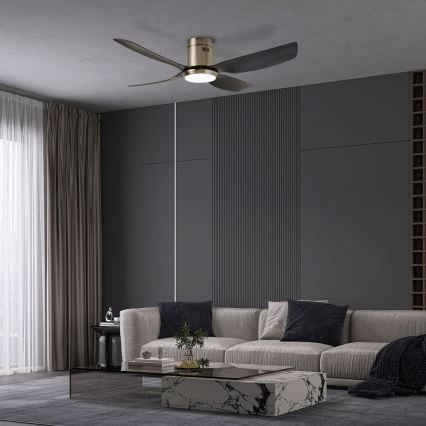 Immax NEO 07282L - LED+CCT Fényerőszabályozható mennyezeti ventilátor PURE LED/24W/230V 3000/4000/6000K Wi-Fi Tuya átm. 132 cm + távirányító