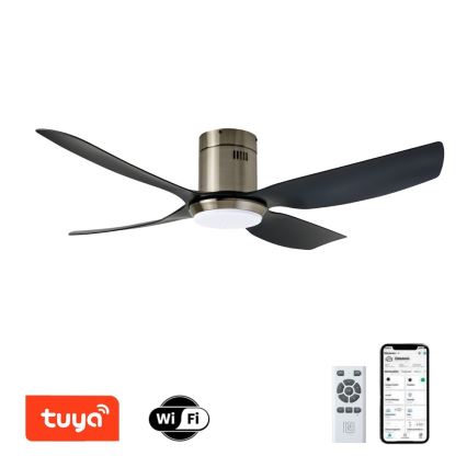 Immax NEO 07282L - LED+CCT Fényerőszabályozható mennyezeti ventilátor PURE LED/24W/230V 3000/4000/6000K Wi-Fi Tuya átm. 132 cm + távirányító