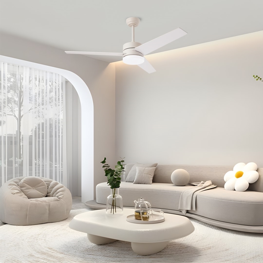 Immax NEO 07284L - LED+CCT dimmelhető mennyezeti ventilátor VARIABLE LED/24W/230V 3000/4000/6000K Wi-Fi Tuya Ø 132 cm + távirányító