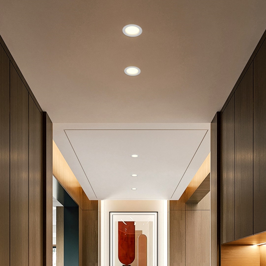 Immax NEO 07294L - Fényerőszabályozható süllyesztett lámpatest DOWN LED/12W/230V Wi-Fi Tuya átm. 12 cm fehér