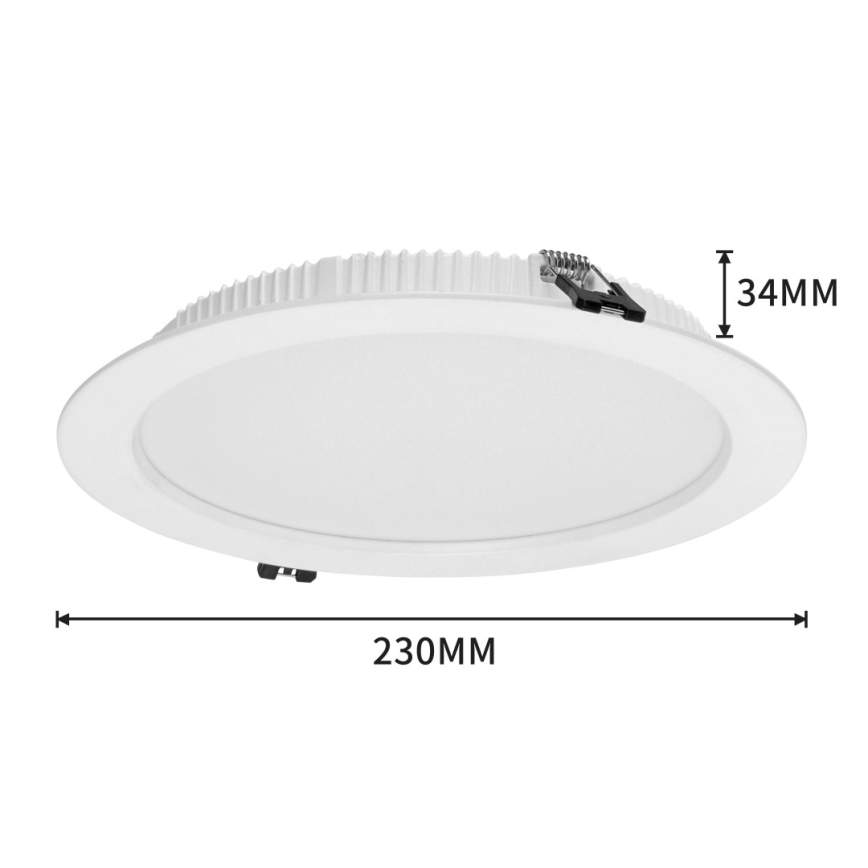 Immax NEO 07294L - LED dimmelhető beépíthető DOWN lámpatest LED/36W/230V Wi-Fi, Tuya  Tuya  átm. 23 cm, fehér