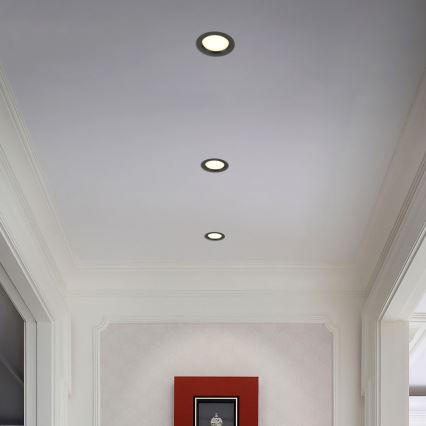 Immax NEO 07294L - dimmelhető, süllyesztett mennyezeti LED lámpatest DOWN LED/12W/230V Wi-Fi Tuya Ø 12 cm fekete