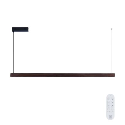 Immax NEO 07301L - dimmelhető, kábelen függesztett csillár MADEIRA LED/33W/230V Wi‑Fi Tuya 152 cm dió + távirányító