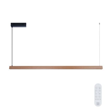 Immax NEO 07304L - Dimmelhető LED csillár kábelre szerelve MADEIRA LED/33W/230V Wi‑Fi Tuya 152 cm tölgy + távirányító