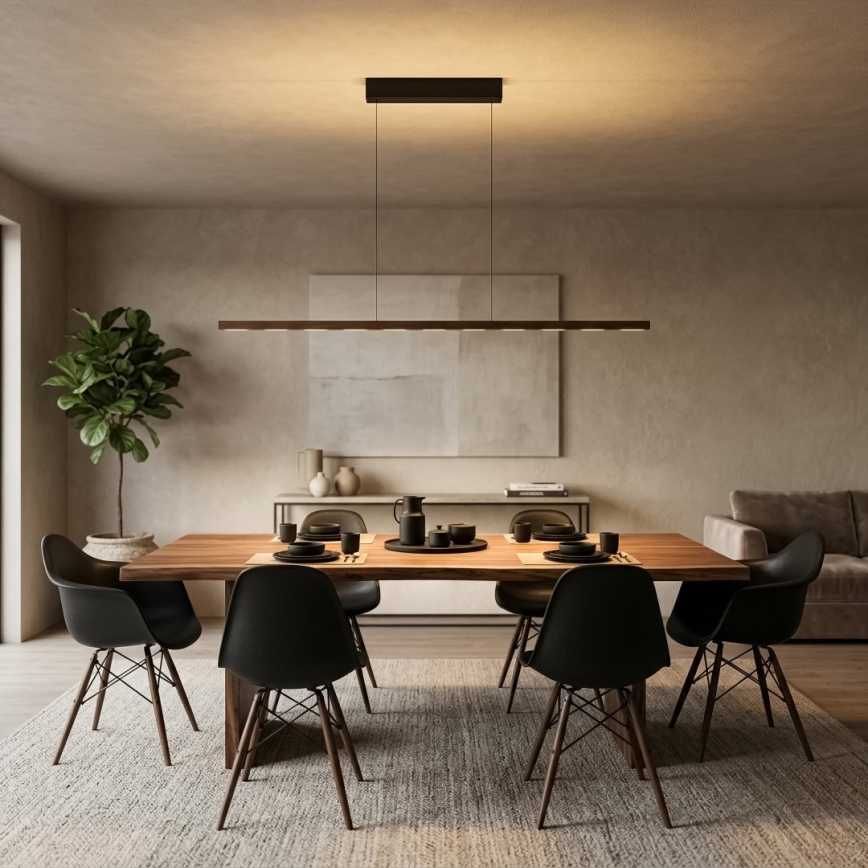 Immax NEO 07309L - dimmelhető LED kábeles csillár érzékelővel MADEIRA LED/37W/230V 157 cm diószínű