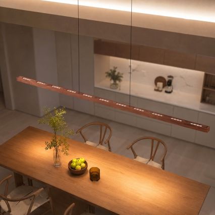 Immax NEO 07309L - dimmelhető LED kábeles csillár érzékelővel MADEIRA LED/37W/230V 157 cm diószínű