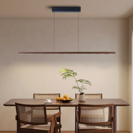 Immax NEO 07309L - dimmelhető LED kábeles csillár érzékelővel MADEIRA LED/37W/230V 157 cm diószínű