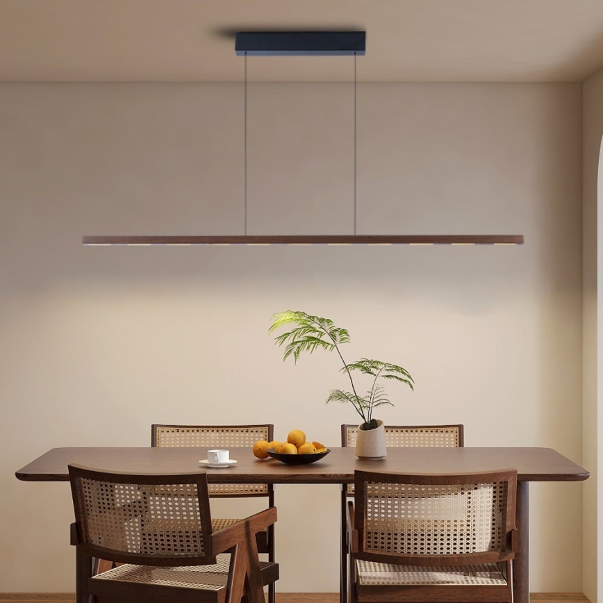 Immax NEO 07309L - dimmelhető LED kábeles csillár érzékelővel MADEIRA LED/37W/230V 157 cm diószínű