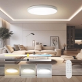 Immax NEO 07316L - Dimmelhető mennyezeti LED lámpa SEMPLICI LED/128W/230V Ø 100 cm Wi-Fi Tuya fehér + távirányító