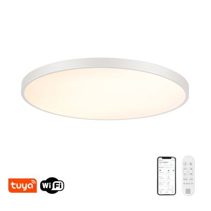 Immax NEO 07316L - Dimmelhető mennyezeti LED lámpa SEMPLICI LED/128W/230V Ø 100 cm Wi-Fi Tuya fehér + távirányító