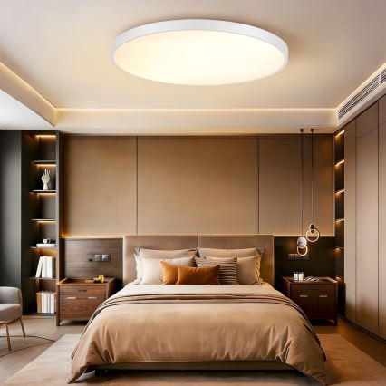 Immax NEO 07316L - Dimmelhető mennyezeti LED lámpa SEMPLICI LED/128W/230V Ø 100 cm Wi-Fi Tuya fehér + távirányító