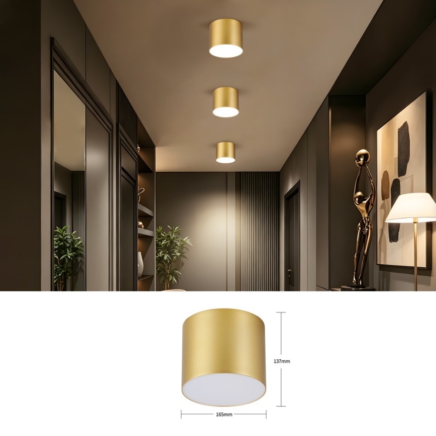 Immax NEO 07318L - dimmelhető LED mennyezeti lámpa RONDATE LED/32W/230V átm. 16,5 cm Wi-Fi Tuya arany