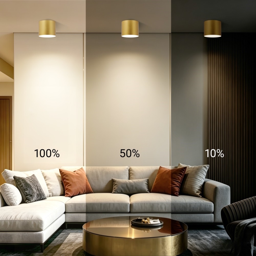 Immax NEO 07318L - LED dimmelhető mennyezeti lámpa RONDATE LED/32W/230V Ø 16,5 cm Wi-Fi Tuya arany