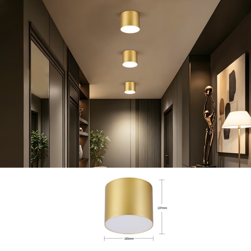Immax NEO 07318L - LED dimmelhető mennyezeti lámpa RONDATE LED/32W/230V Ø 16,5 cm Wi-Fi Tuya arany