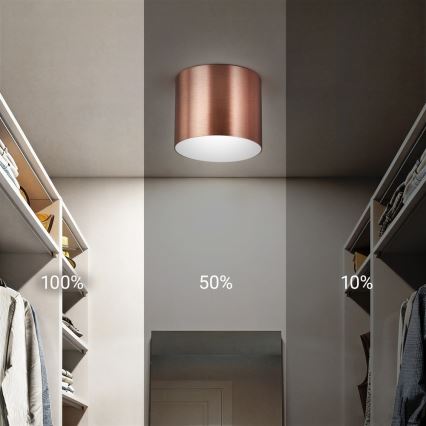 Immax NEO 07319L - LED fényerőszabályozható mennyezeti lámpatest RONDATE LED/18W/230V átm. 11,5 cm Wi-Fi Tuya rózsaarany