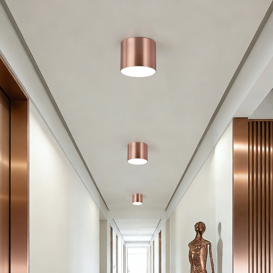 Immax NEO 07319L - LED fényerőszabályozható mennyezeti lámpatest RONDATE LED/18W/230V átm. 11,5 cm Wi-Fi Tuya rózsaarany