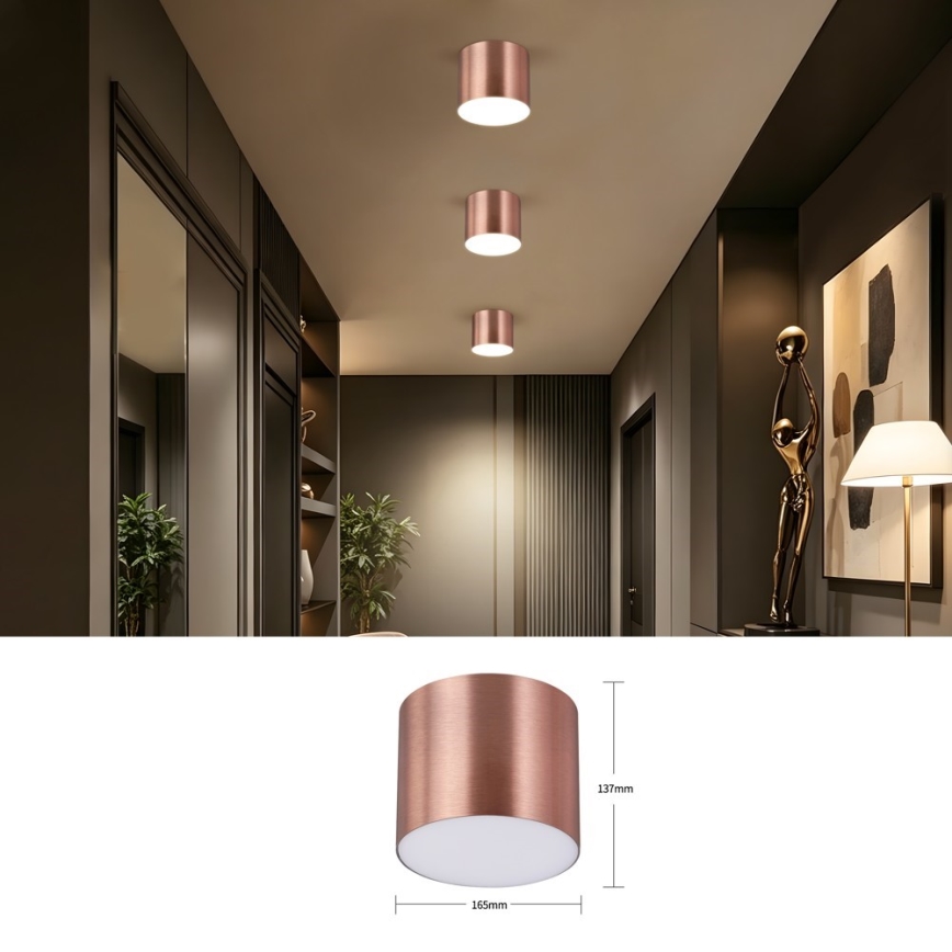 Immax NEO 07320L - LED dimmelhető mennyezeti lámpatest RONDATE LED/32W/230V átm. 16,5 cm Wi-Fi Tuya rózsaarany
