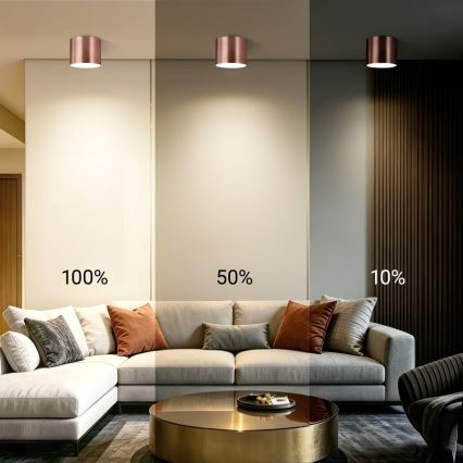 Immax NEO 07320L - RONDATE LED dimmelhető mennyezeti lámpa LED/32W/230V, átm. 16,5 cm, Wi‑Fi Tuya, rózsaarany