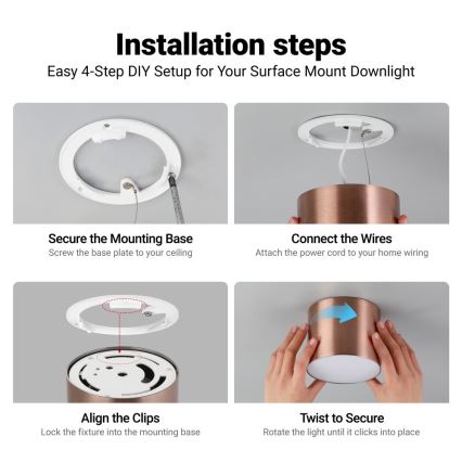 Immax NEO 07320L - RONDATE LED dimmelhető mennyezeti lámpa LED/32W/230V, átm. 16,5 cm, Wi‑Fi Tuya, rózsaarany