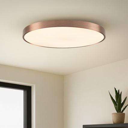 Immax NEO 07323L - LED dimmelhető mennyezeti lámpa SEMPLICI LED/96W/230V átm. 80 cm Wi-Fi Tuya rózsaarany + távirányító