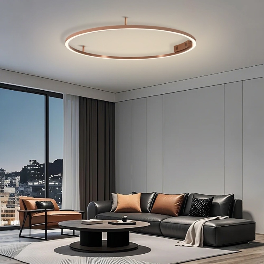 Immax NEO 07325-120C - LED Dimmelhető mennyezeti lámpa FINO LED/72W/230V 120 cm Tuya rózsaarany + távirányító