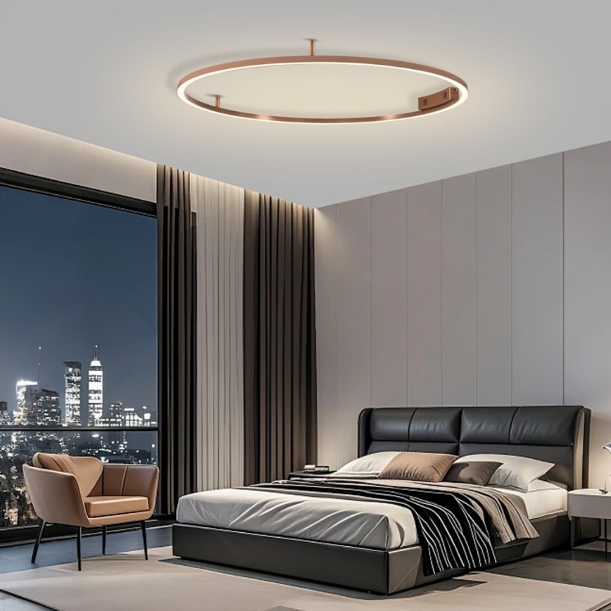 Immax NEO 07325-120C - LED Dimmelhető mennyezeti lámpa FINO LED/72W/230V 120 cm Tuya rózsaarany + távirányító